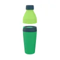 KeepCup Cup-to-Bottle Kit - Insulated Leakproof Travel Mug with Sipper Lid & Dual Open Water Bottle | 660ml Bottle to 16oz Cup - Calenture