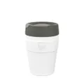 KeepCup Traveller Reusable Travel Mug - Vacuum Insulated Cup with Leakproof Sipper Lid | 12oz/340ml - Qahwa