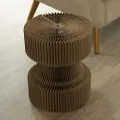Paper Lounge Medium Diablo Stool - Portable Concertina Design/Supports up to 100kg