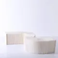 PAPER LOUNGE Bench 38x30x150CM - White