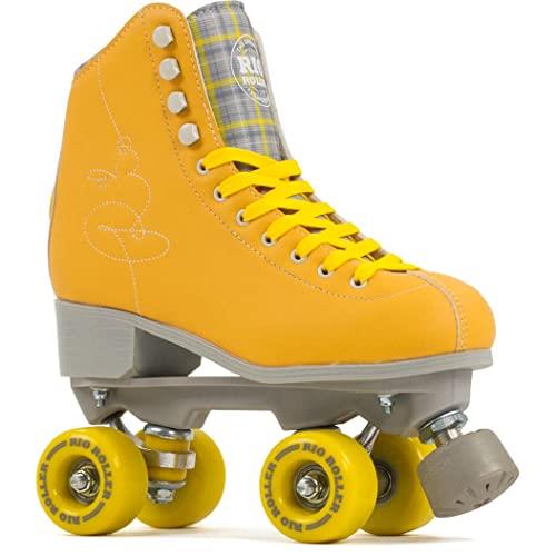 Rio Roller Signature Quad Skate for Unisex Children, Size UK5, Yellow