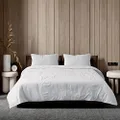 EnvioHome Bed Sheets 100% Cotton Flannel Sheet and Pillowcase Set Cozy and Warm Bedding Sheet Set - 3 Piece - Single, Silver