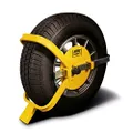 Maypole 13-17 Inch Universal Wheel Clamp Suitable for Cars, Vans, Trailers, Caravans with Tyre Width 175 mm to 215 mm Diameter 450 mm to 650 mm, Yellow
