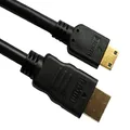 Astrotek Mini HDMI 9 Pin Type A Male to HDMI 19 Pin Type C Male Cable with Ethernet for Tablet Smart Phone, 1 Meter Length
