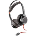 Poly Blackwire 7225 USB-C Stereo Wired Headset, Black