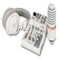 Yamaha AG03MK2 Live Streaming Mixer with YCM01 Microphone and YH-MT1 Studio Headphone, White
