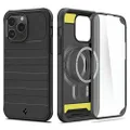 SPIGEN Geo Armor 360 (MagFit) Case Designed for Apple iPhone 14 Pro (2022)[6.1-inch] Mag Safe Compatible Magnetic Ring Heavy Duty Glass Cover - Black