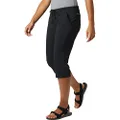 Columbia Women's Anytime Outdoor Capri Pants, Black, 8x18