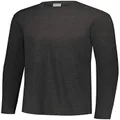 Augusta Sportswear Tri-Blend Long Sleeve Crew, Black Heather, M