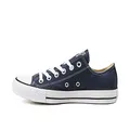 Converse Unisex Chuck Taylor All Star Leather Low Top, Navy, 9.5 M US