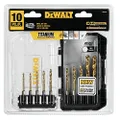 DEWALT Titanium Drill Bit Set, 10-Piece Impact Ready (DD5160)