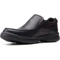 Clarks Men's Bradley Free Loafer, Black Tumbled Leather, 11
