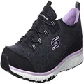 Skechers Women's Gratis Sport - Fascinating Bungee Lace Sneaker, Black/Lavender, US 8
