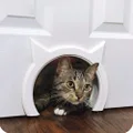 The Kitty Pass Interior Cat Door Hidden Litter Box Pet Door for Cats up to 21 lbs