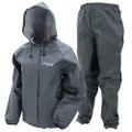 FROGG TOGGS Men's Ultra-Lite2 Waterproof Breathable Protective Rain Suit, Carbon, Medium