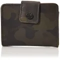 Timberland Leather RFID Small Indexer Wallet Billfold, Camo
