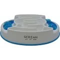 SCREAM Slow Feed Interactive Puzzle Bowl 27x31cm, Loud Blue