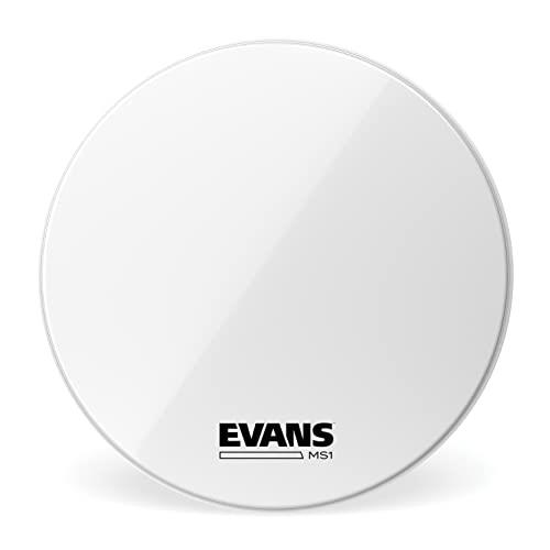 Evans MS1 White Marching Bass Drum Head, 28 Inch