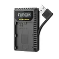 NITECORE UCN3 USB Camera Battery Charger for Canon LP-E6N Batteries
