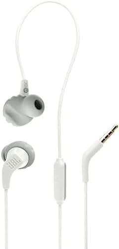 JBL Endurance Run 2 Wired in-Ear Headphones, White