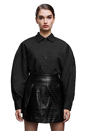 Grace Willow Women's Keira Shirt, Black, Size 6