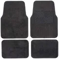 Carfit 4541001 Protecta Carpet Car Floor Mat 4 Piece Set, Black, Set of 2