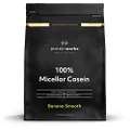 THE PROTEIN WORKS 100% Micellar Casein Protein Powder | Slow Release Protein Shake | Amino Acids | High Protein | | Banana Smooth | 500 g