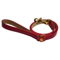 Rosewood Wag 'n' Walk Designer Cherry Leather Dog Lead, Red, Small