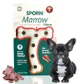 Sporn Durable Jerkey Favour Marrow Chew T-Bone Dog Toys White Small