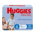 Huggies Ultra Dry Nappies Boys Size 6 (16kg+) 30 Count