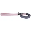 Rosewood Baby Pink/Grey Leather Lead 3/4" 40",