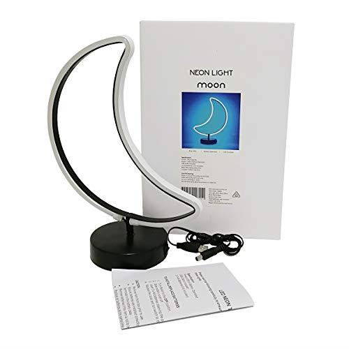 EOE Moon Shape LED Neon Table Light with USB Cable