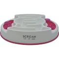 SCREAM Slow Feed Interactive Puzzle Bowl 27x31cm, Loud Pink