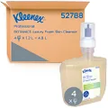 KLEENEX Botanics Luxury Foam Skin Cleanser (52788) - Compatible with ICON Electronic Dispensing Systems - Foaming Soap with Cucumber & Aloe Vera - Clear, Fresh Scent - 4 Bottles/Case, 1.2 L/Bottle (4.8L)