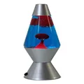 EOE Lava Table Lamp, 36 cm Height, Blue/Ruby