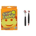 Scrub Daddy Flex Texture Cleaning Sponge, Original Yellow 4 1/8 inches & OXO Good Grips Deep Clean Brush Set