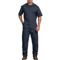 Dickies Men's Short-sleeve Coverall, Dark Navy, Medium Short