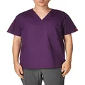 Dickies Men's Signature V-neck Scrubs Shirt, Eggplant, X-Small