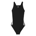 adidas BP5449 Girl's Essence Core 3-Stripe Swimsuit, Size 170/15-16 Years Black/White