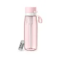 Philips GoZero Everyday Filtered Water Bottle with Philips Everyday Water Filter, BPA-Free Tritan Plastic, Purify Tap Water Into Healthy Drinking Tasting Water, 22 oz, Pink
