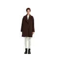 Grace Willow Women's Roxy Oversize Coat, Brown, Small/Medium