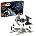LEGO® Star Wars™ Mandalorian Fang Fighter vs. TIE Interceptor™ 75348 Building Toy Set, Buildable Playset with 3 LEGO Characters Including The Mandalorian
