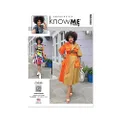 Know ME ME2020 Misses' and Women's Wrap Dress with Belt by Keechii B Style M1 (10-12-14-16-18)