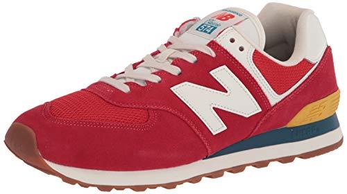 New Balance Men's 574v2 Trainers, Red, 8 UK