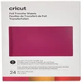 Cricut 2008717 Foil Transfer Sheets Sampler, Ruby (24 ct), 24 Pack