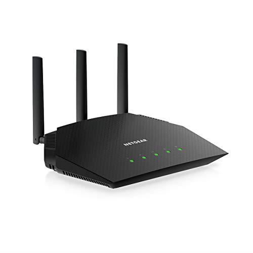 NETGEAR 4-Stream WiFi 6 Router (R6700AX) – AX1800 Wireless Speed (Up to 1.8 Gbps) | Coverage up to 1,500 sq. ft, 20 Devices