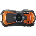 Ricoh WG-80 Orange Waterproof Digital Camera Shockproof Freezeproof Crushproof 03127