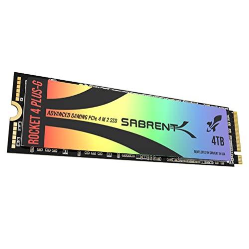 SABRENT Rocket 4 Plus-G 4TB Advanced Gaming M.2 PCIe NVMe SSD, up to 7GBps (SB-RKTG-4TB)