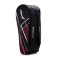 Li-Ning Raider Max Double Zipper Polyester Badminton Kit Bag (Black, Large) | Secure Buckle Design, Premium Polished Look, Unbreakable Zippers | Lightweight, Tear-Resistant Fabric | Easy Mobility