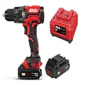 Skil PWRCore 20V Brushed Hammer Drill Kit with 2.5Ah Battery Packs and Charger